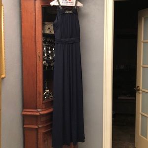 Sangria navy blue evening gown!